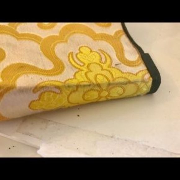 Casadei Brocade Wedge with Red Mink Fringe - Picture 7 of 8